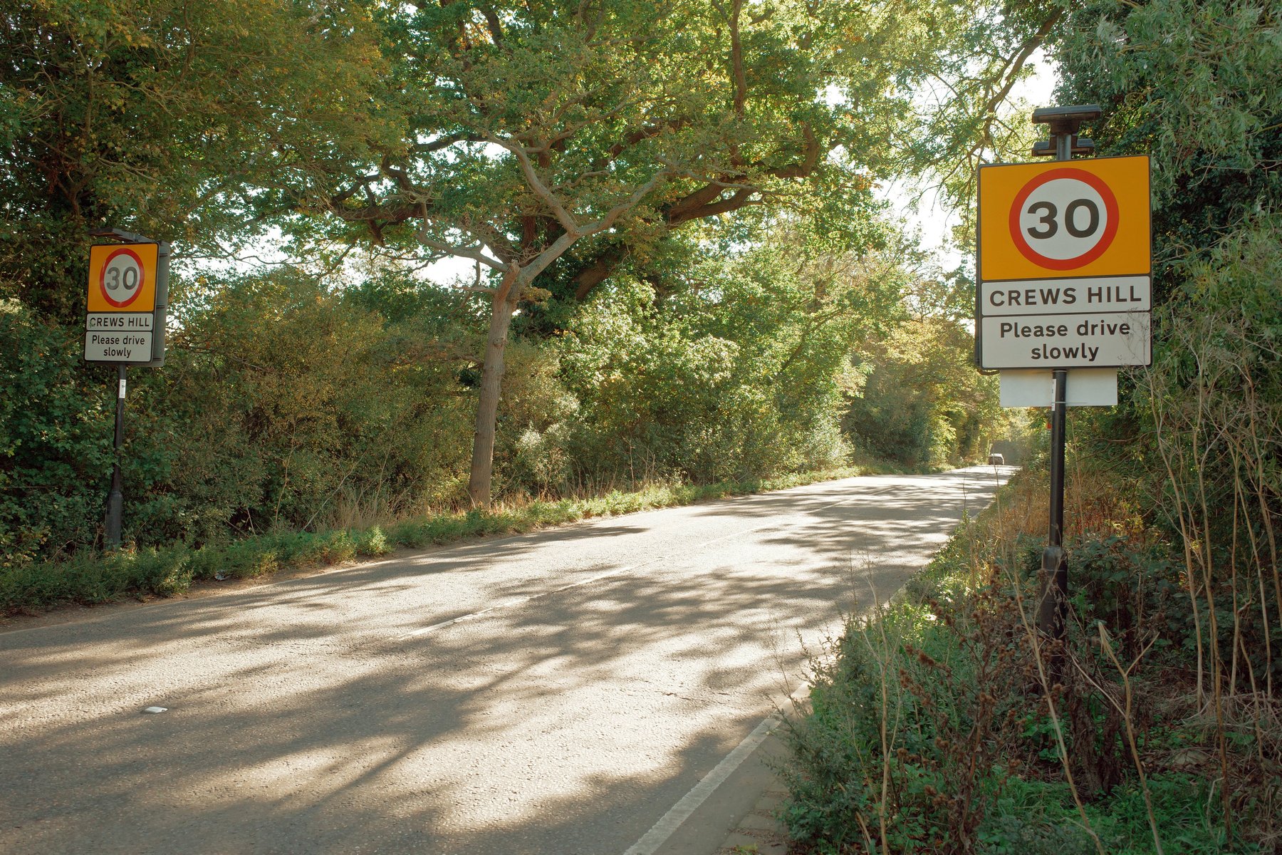 Entering Crews Hill